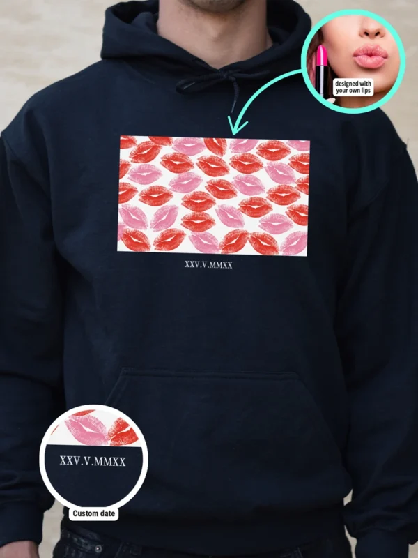 KIsses hoodie black