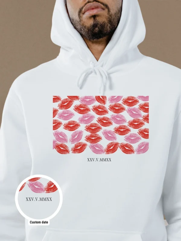 KIsses hoodie white